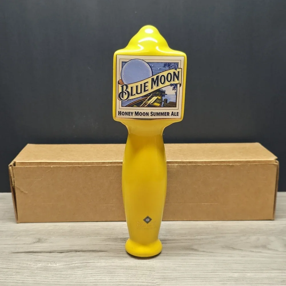 Ceramic Blue Moon Honey Moon Summer Ale Beer Tap Handle - 10
